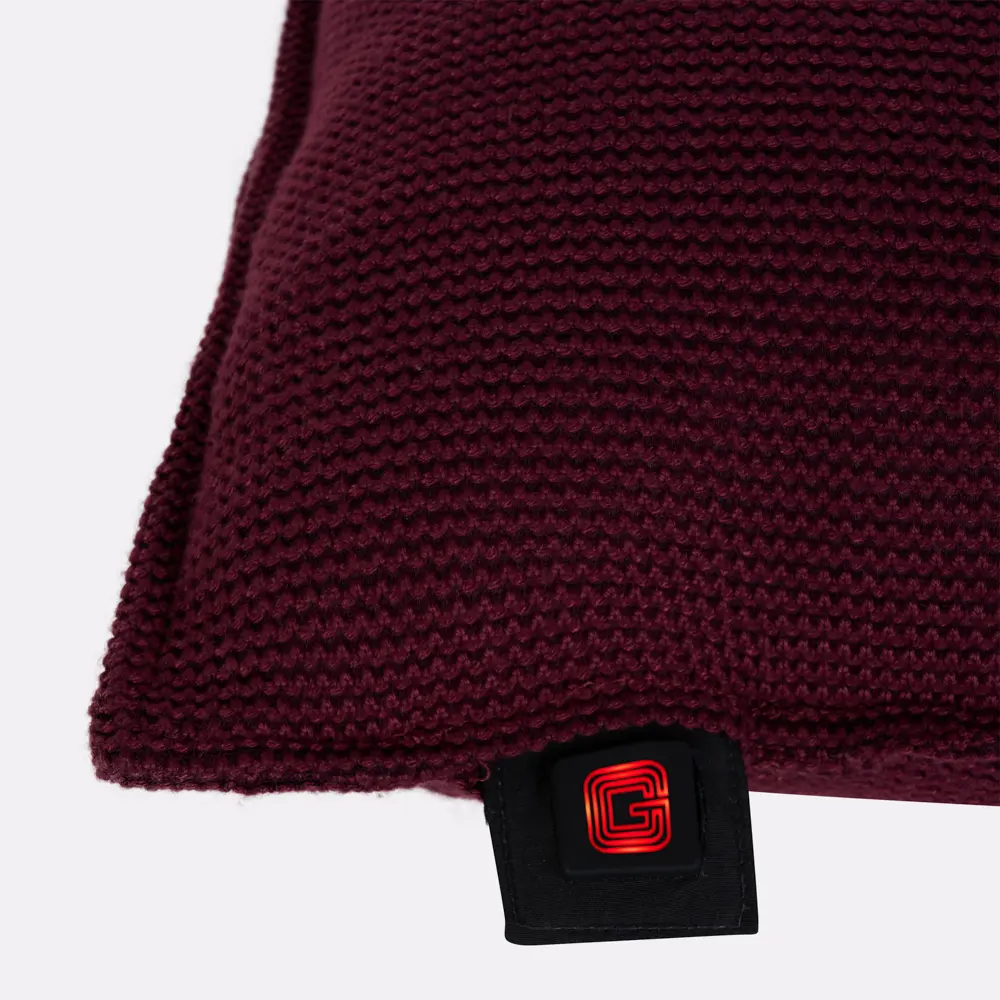 Coussin chauffant bordeaux - Image 3