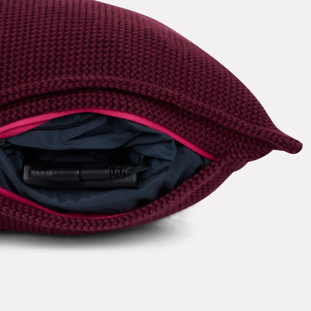 Coussin chauffant bordeaux - Image 5
