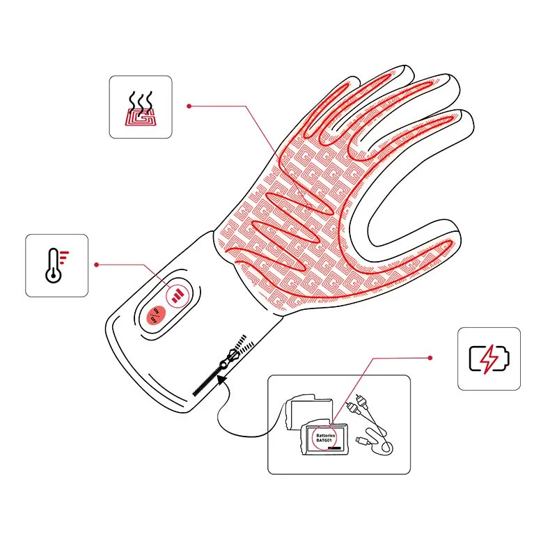 Gants de travail chauffants FOREST - Image 8