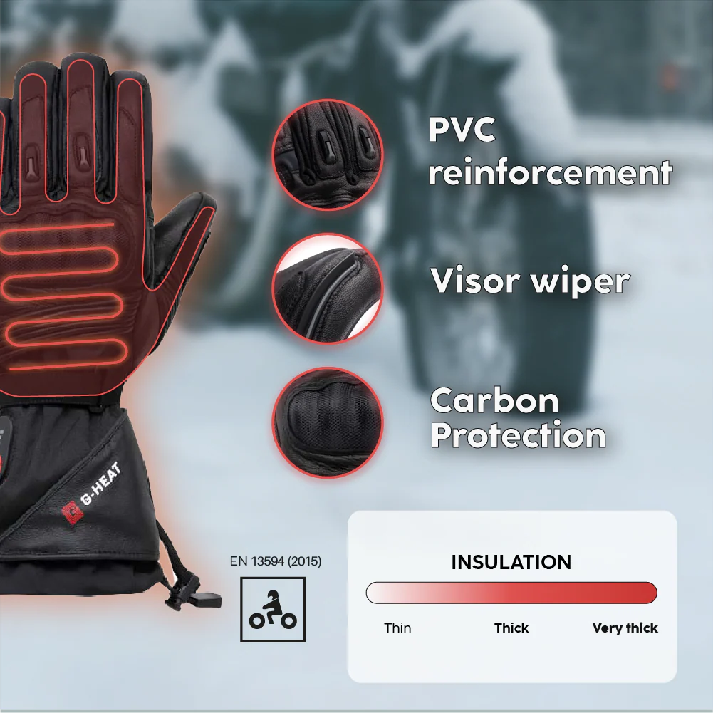 Gants moto chauffants ALLROADS + - Image 6