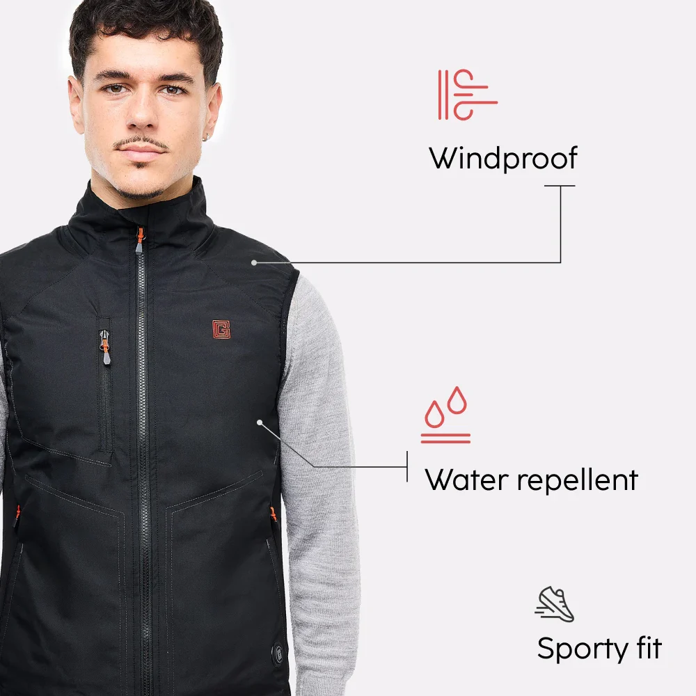 Gilet chauffant sport Homme avec batterie éco-conçue - Image 14