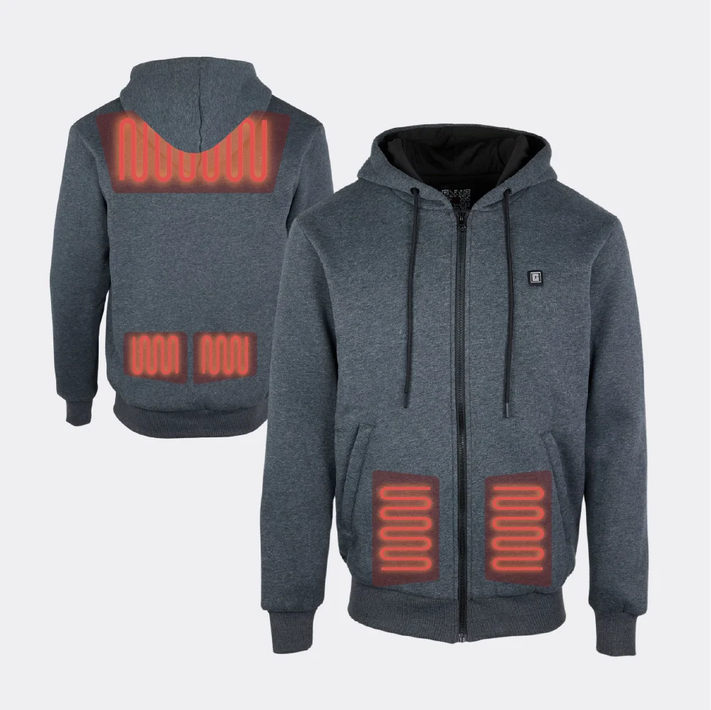 Sweat chauffant zippé avec batterie éco-conçue - Image 7