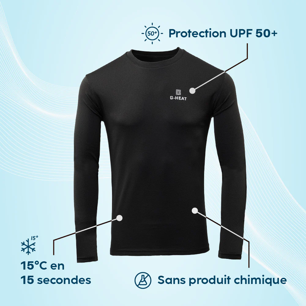 T-shirt rafraîchissant manches longues Anti UV Homme - Image 14