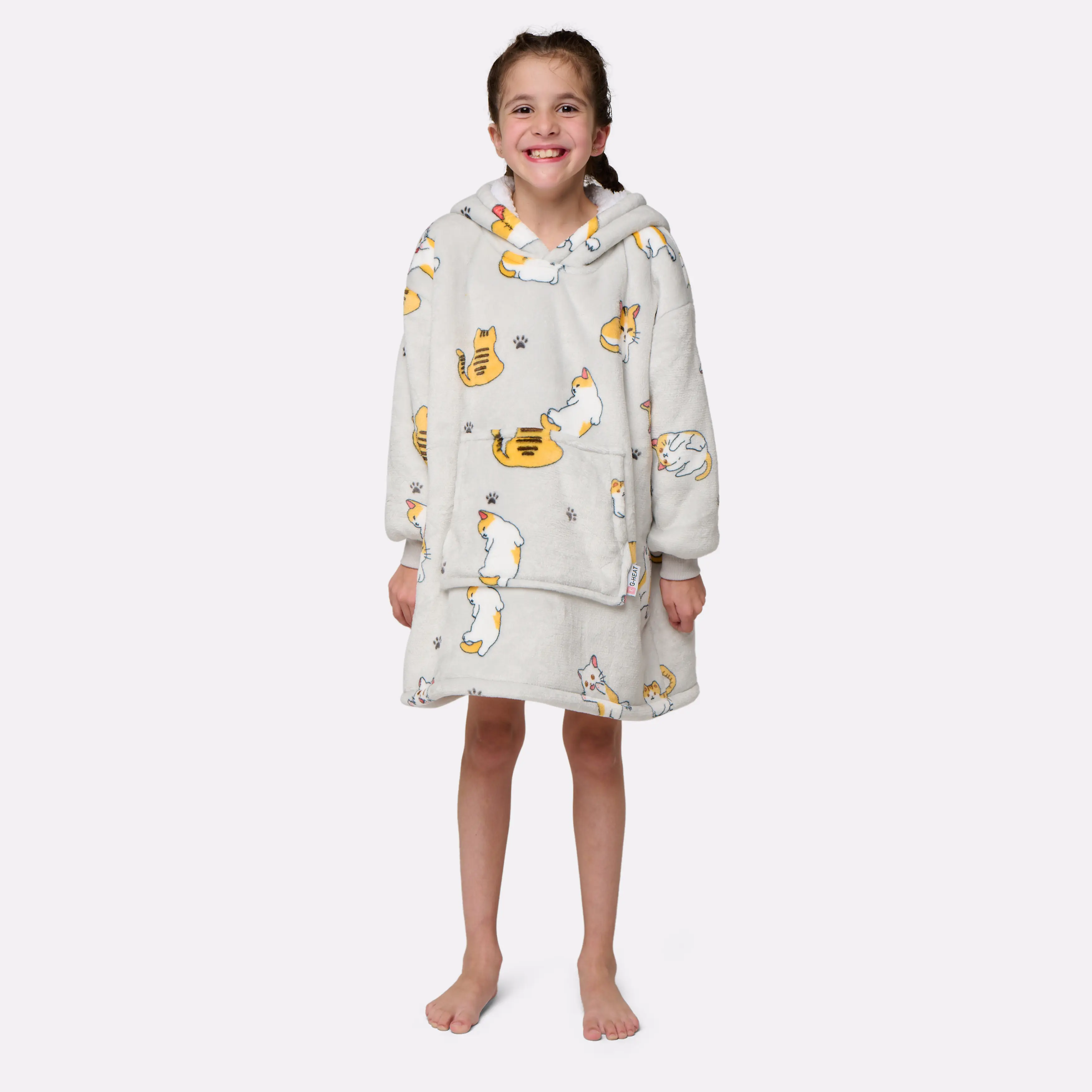 Pull plaid imprimé chat - enfant 3/7 ans - Image 4