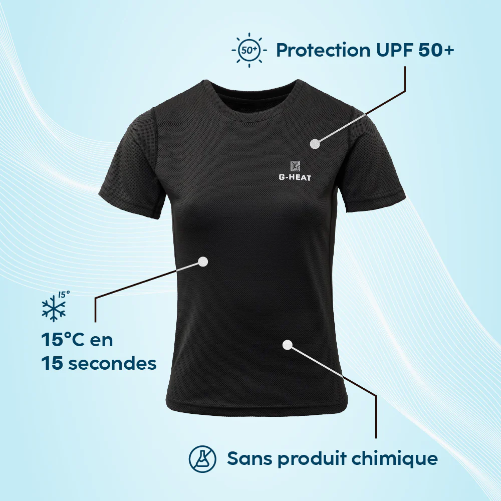 T-shirt rafraîchissant Anti UV femme - Image 29