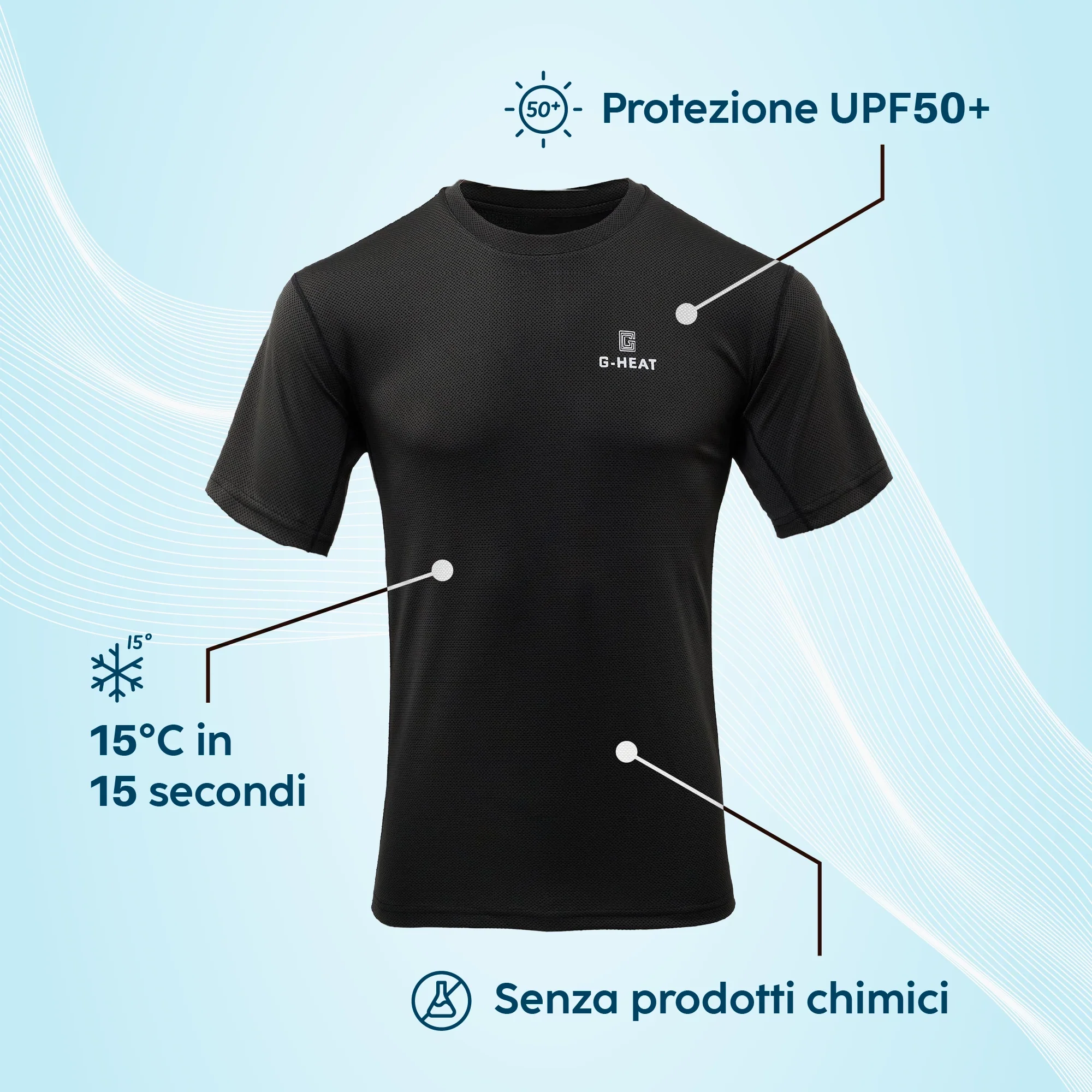 T-shirt rafraîchissant Anti UV Homme - Image 17