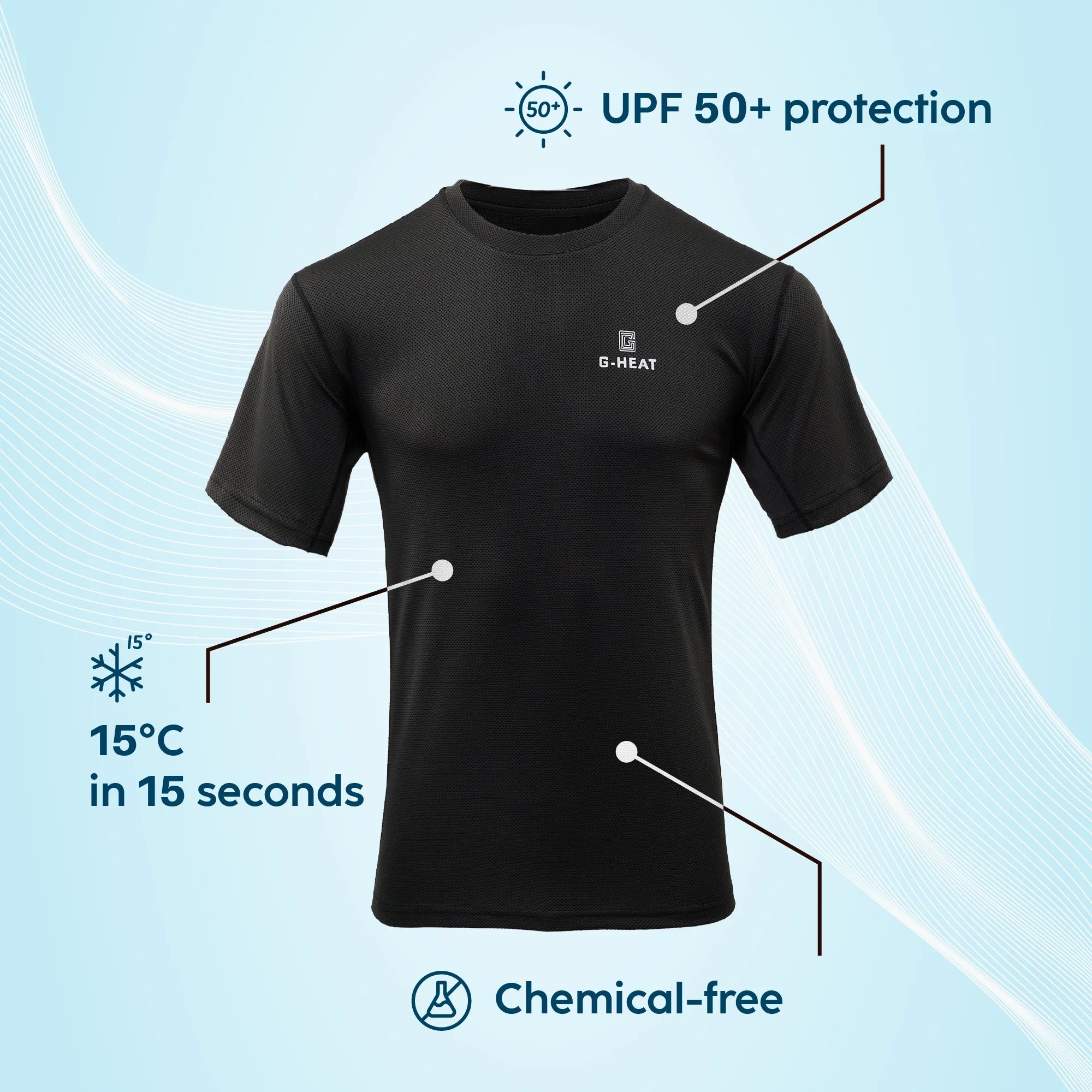 T-shirt rafraîchissant Anti UV Homme - Image 55
