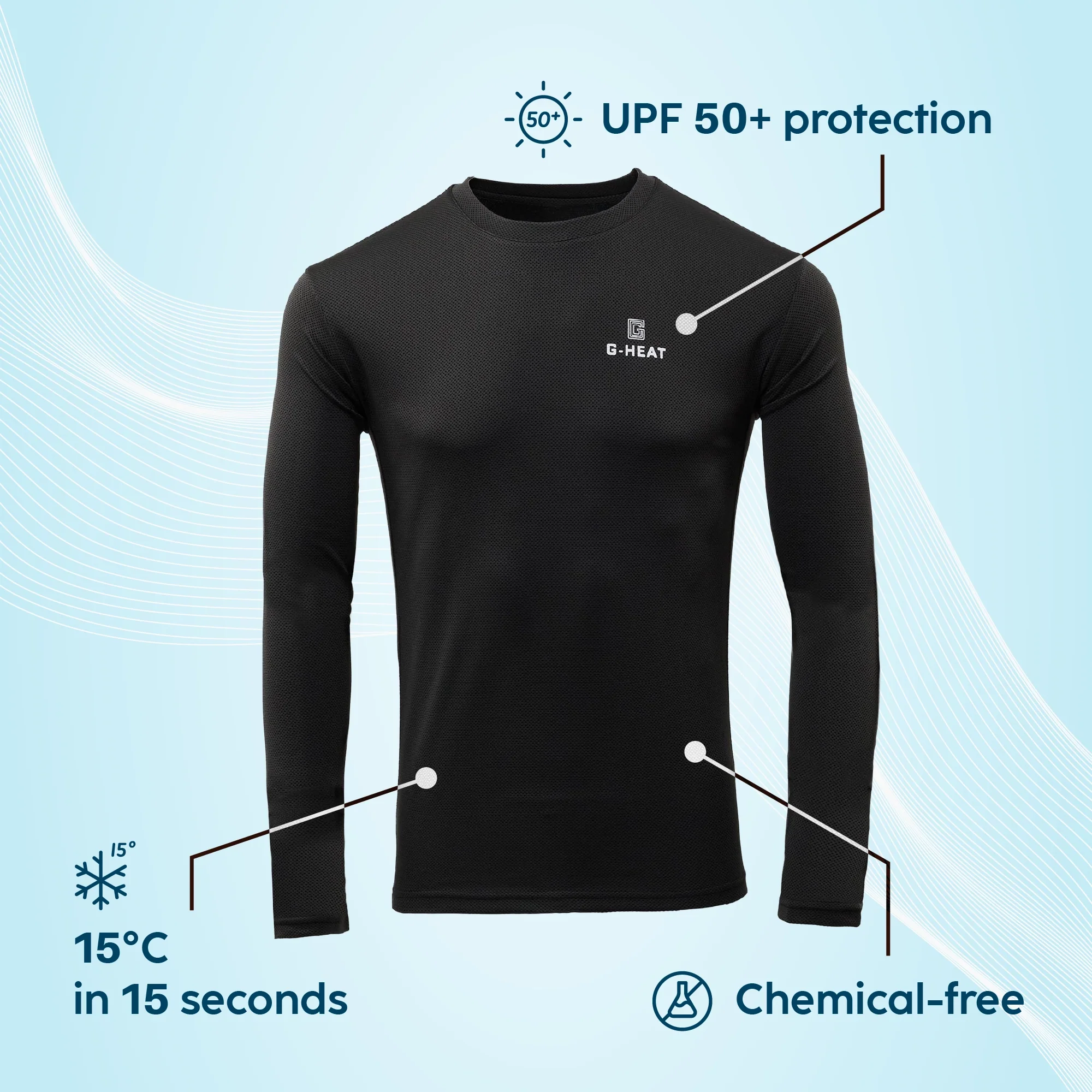 T-Shirt rafraîchissant Manches longues anti UV - Image 3
