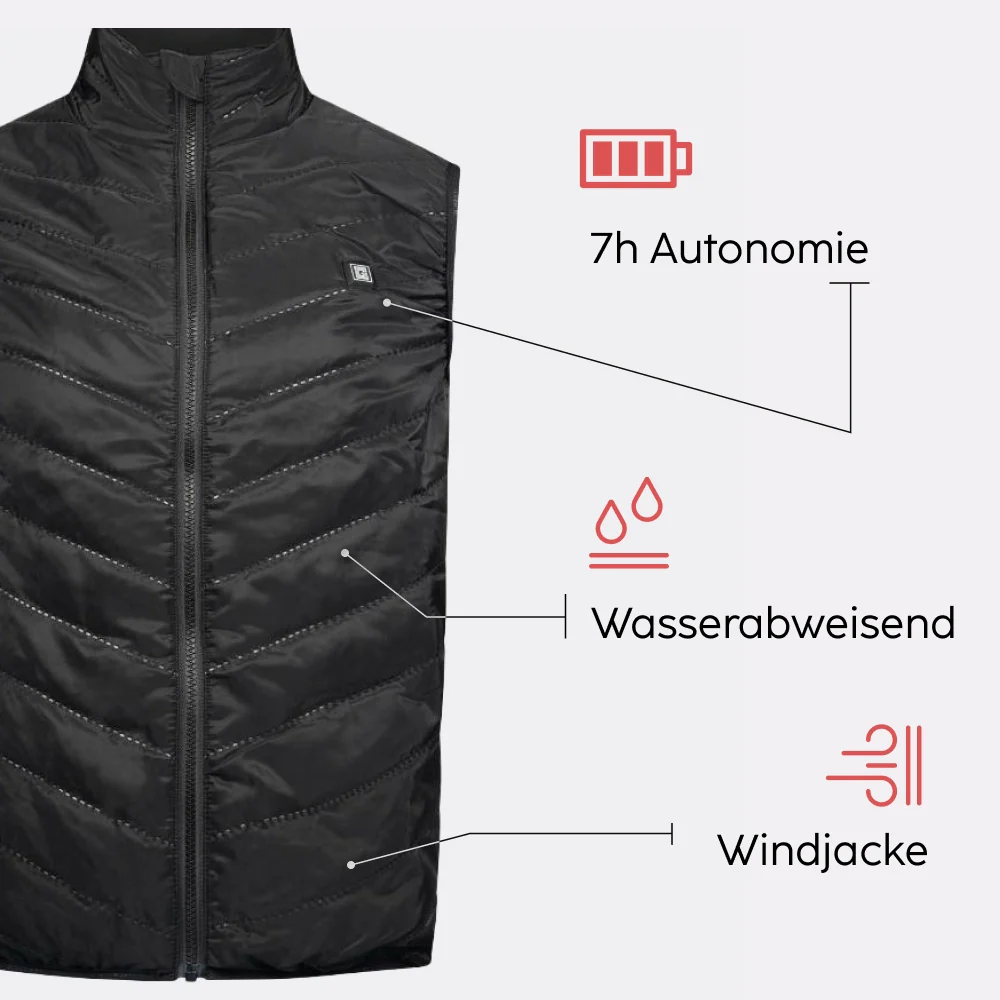 Veste chauffante sans manches - Image 3